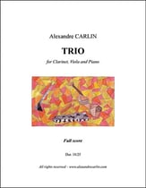 Trio for Clarinet, Viola and Piano P.O.D. cover